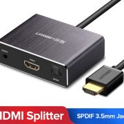 Cáp chia HDMI to HDMI Optical 3.5mm Ugreen 40281