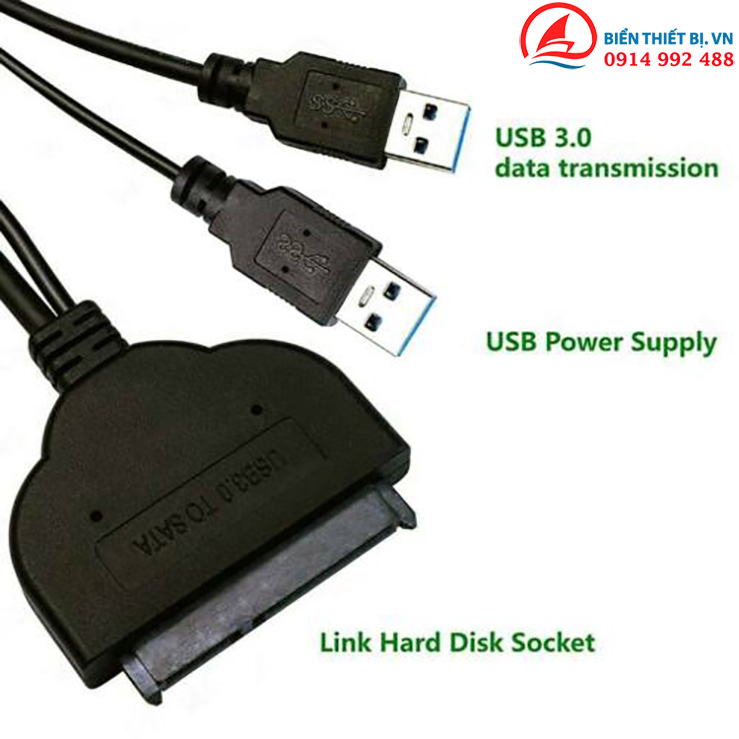 Cáp USB 3.0 sang SATA HDD SSD 2.5 chữ Y