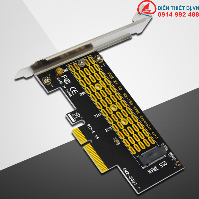 Card chuyển đổi SSD M2 NVMe PCIe to PCI-E4X - SSU EM2-5002