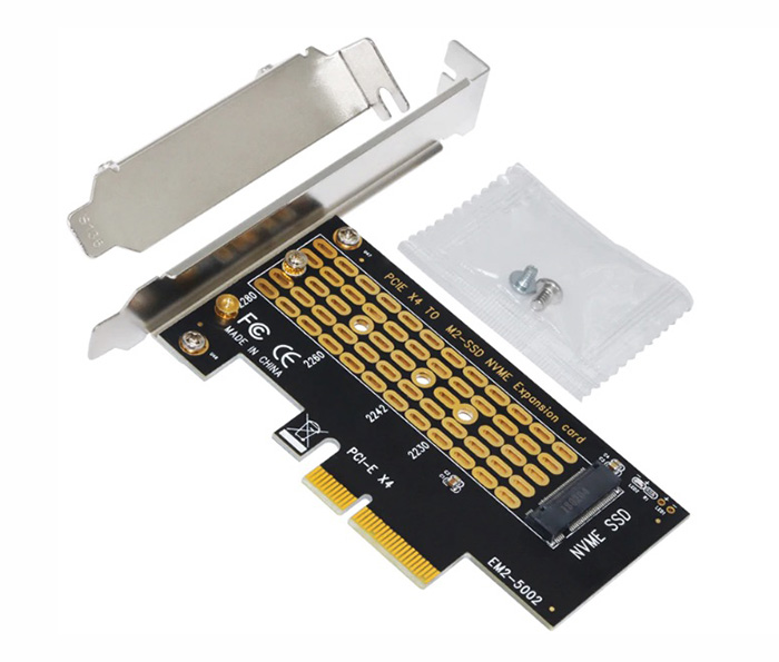 Card chuyển đổi PCIe lắp ổ cứng NVMe NGFF cho máy tính PC