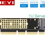 Adapter SSD M2 NVMe PCIe to PCI-E 16X-1U cho Server