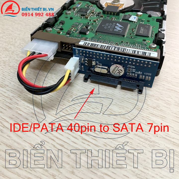 Card chuyển đổi ổ cứng HDD IDE/PATA 40pin 3.5 inch sang SATA