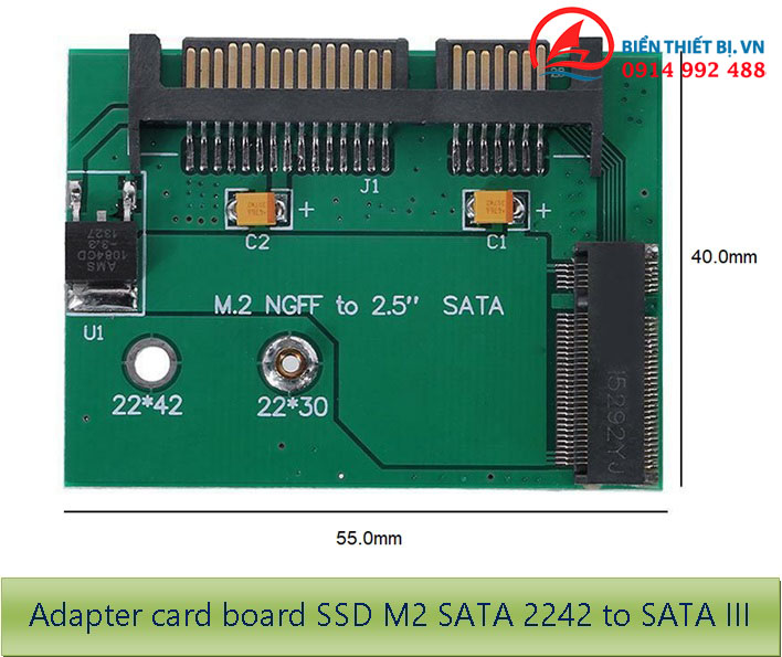 Adapter M2 SATA 2242 to SATA III