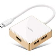 Cáp Thunderbolt 3 ra HDMI 3 cổng USB hỗ trợ sạc USB-C