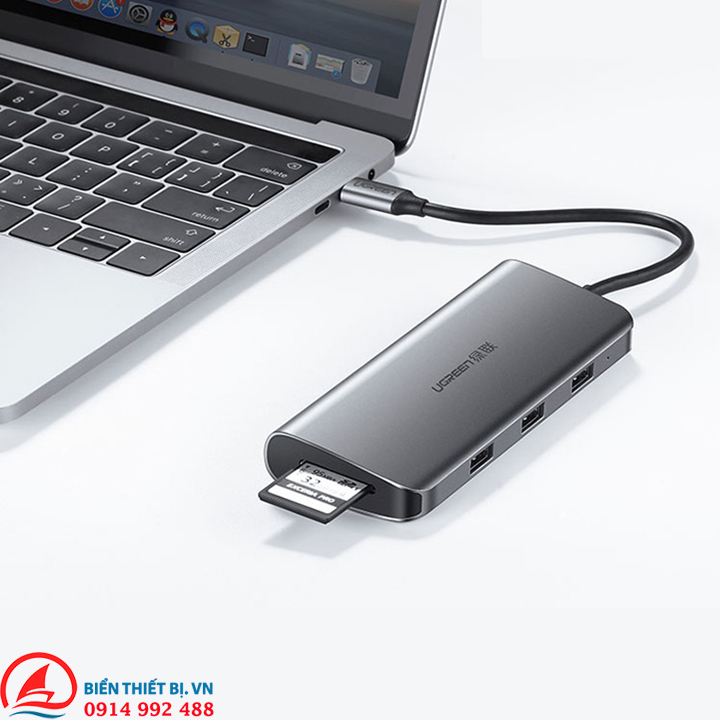 Hub USB Type-C 9in1 to HDMI VGA USB 3.0 LAN