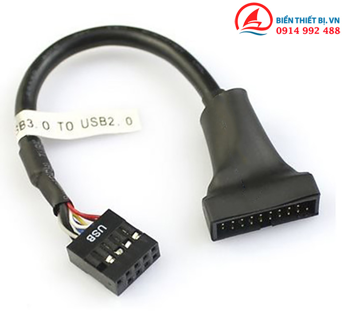 Cáp chuyển đổi USB 2.0 9pin Female sang USB 3.0 20pin Male