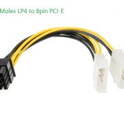 Cáp nguồn 2 ATA Molex ra 8Pin PCI-E cấp nguồn cho Card VGA