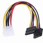 Cáp chia nguồn IDE 4Pin Molex sang 2 SATA 15Pin