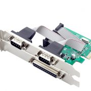 Card PCI-E 1X ra 2 RS232 DB9 và DB25