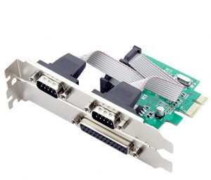 Card PCI-E 1X ra 2 RS232 DB9 và DB25