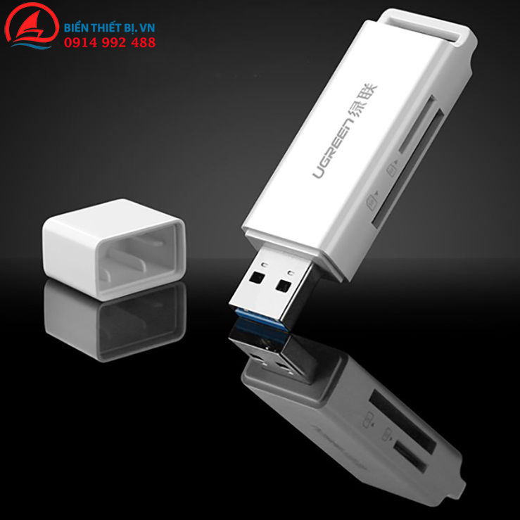 Đầu đọc thẻ nhớ SD/TF Chuẩn USB 3.0 - Chính hãng Ugreen 40753