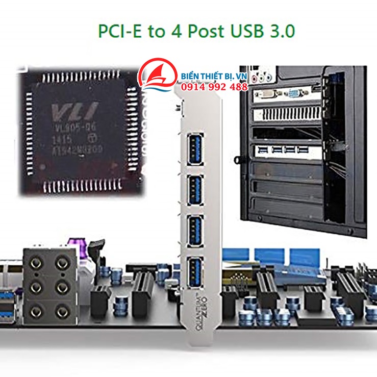 Thẻ mở rộng PCI Express Mainboard ra USB cho máy tính