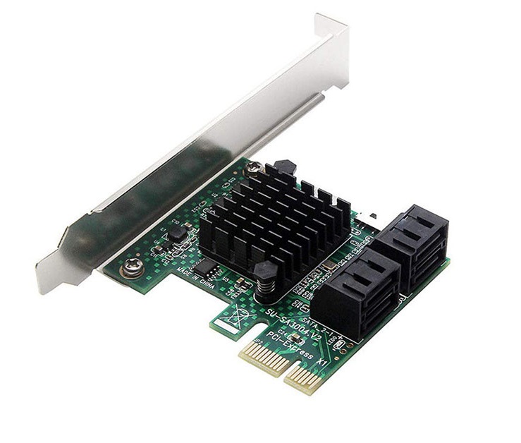 Card PCI-E to 4 SATA III Chipset ASM1061