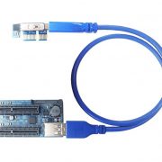 Card riser PCI-E 1X ra 2 PCI-E 4X Cáp mở rộng USB 3.0