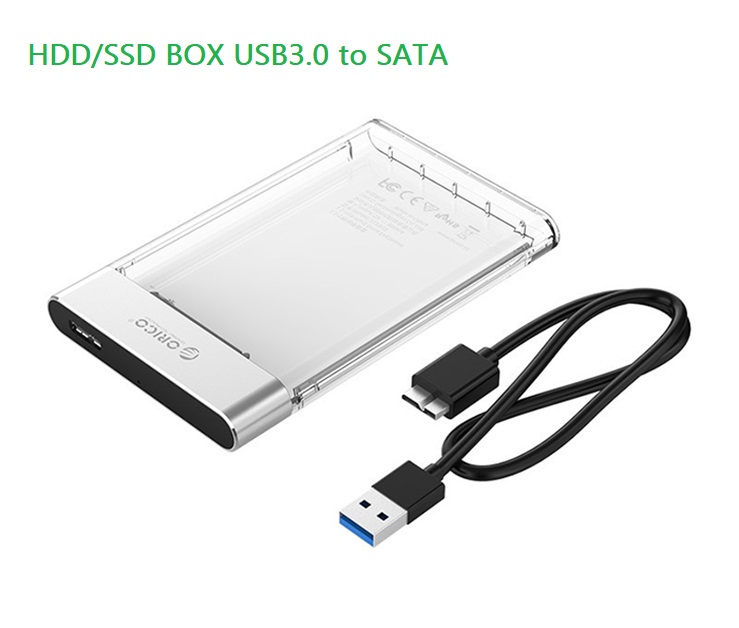 HDD Box 2.5 Inch Orico 2129U3 Hộp đựng Ổ cứng trong suốt