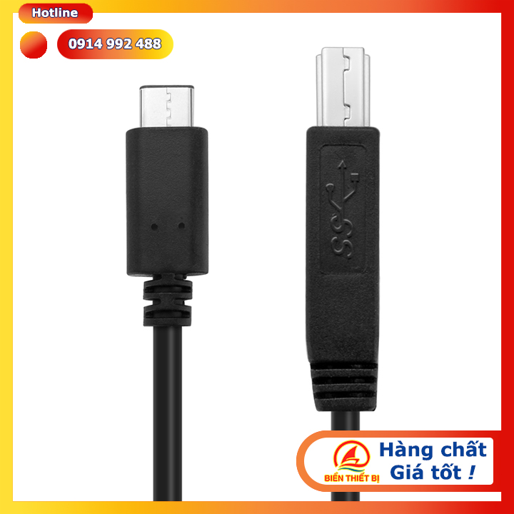 Cáp USB Type C sang USB 3.0 Type B cho HDD Box và Máy in scan