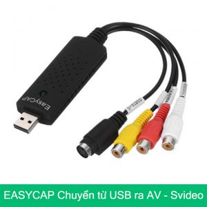 Easycap USB ghi hình AV S-Video máy siêu âm, nội soi
