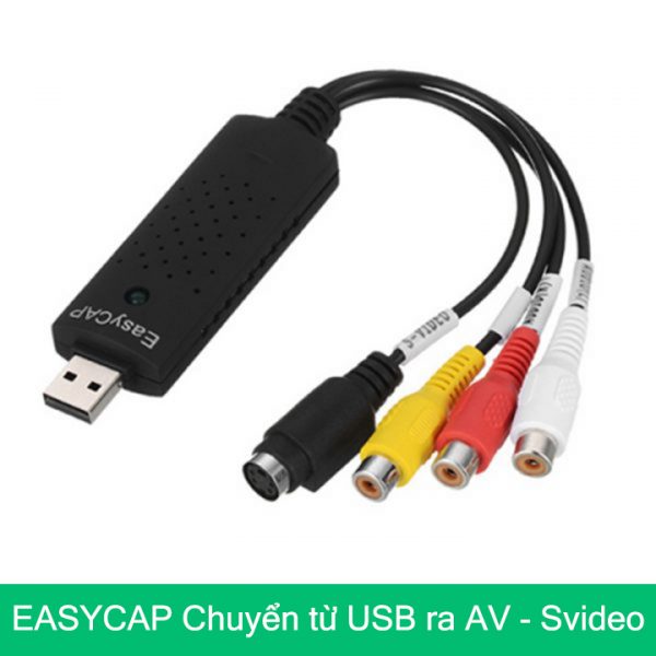 Easycap USB ghi hình AV S-Video máy siêu âm, nội soi vào máy tính