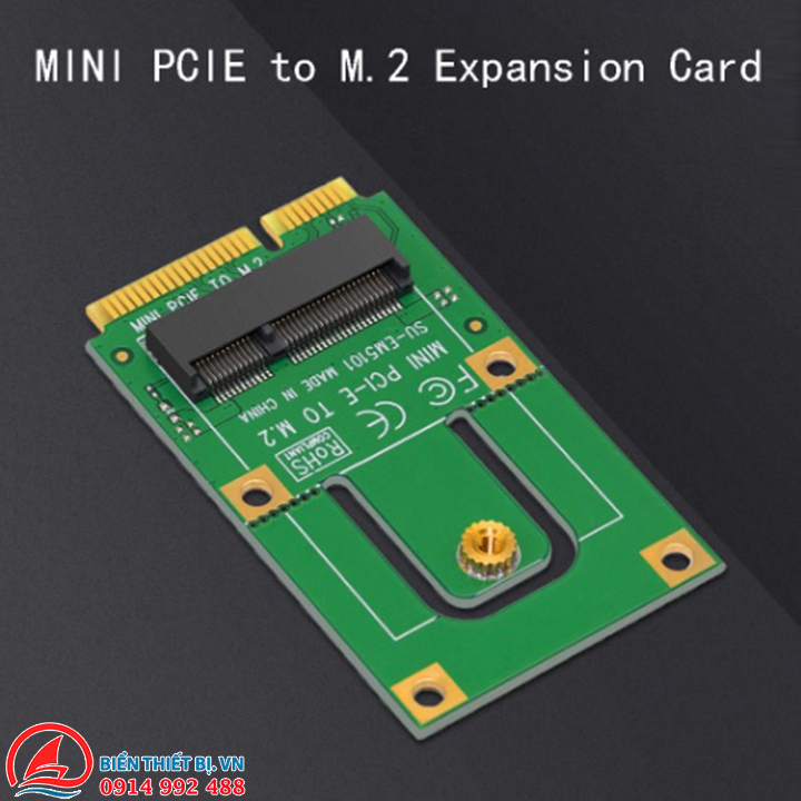 Adapter Card M2 NGFF Key E Wifi Bluetooth To Mini PCI-E cho PC Laptop