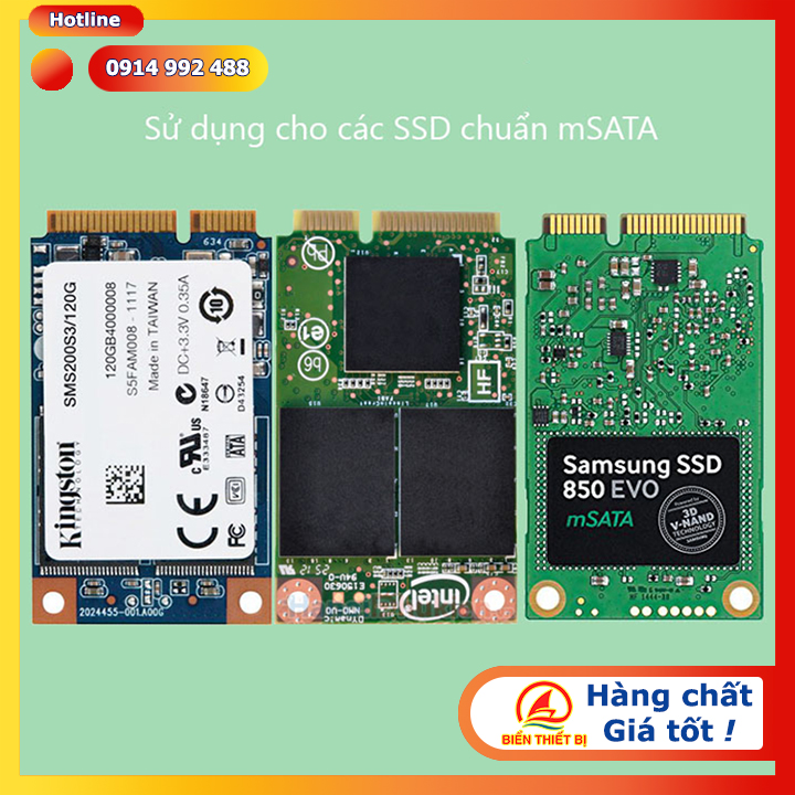 mSATA SSD to 44pin IDE kết nối Mini PCI-e mSATA SSD làm ổ cứng ATA IDE 2.5"