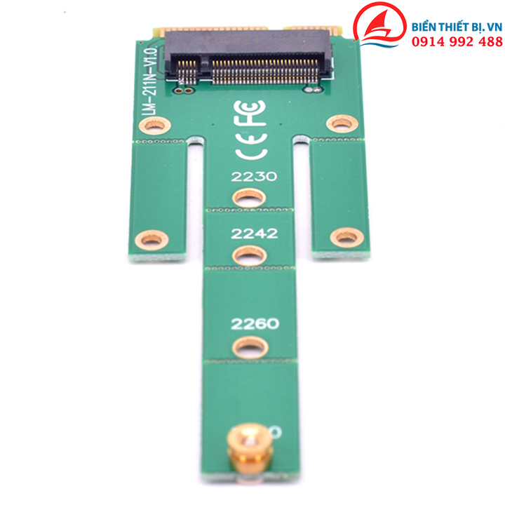 Adapter chuyển đổi mSATA sang M2 SATA Lắp đặt ổ cứng SSD 2242-2280