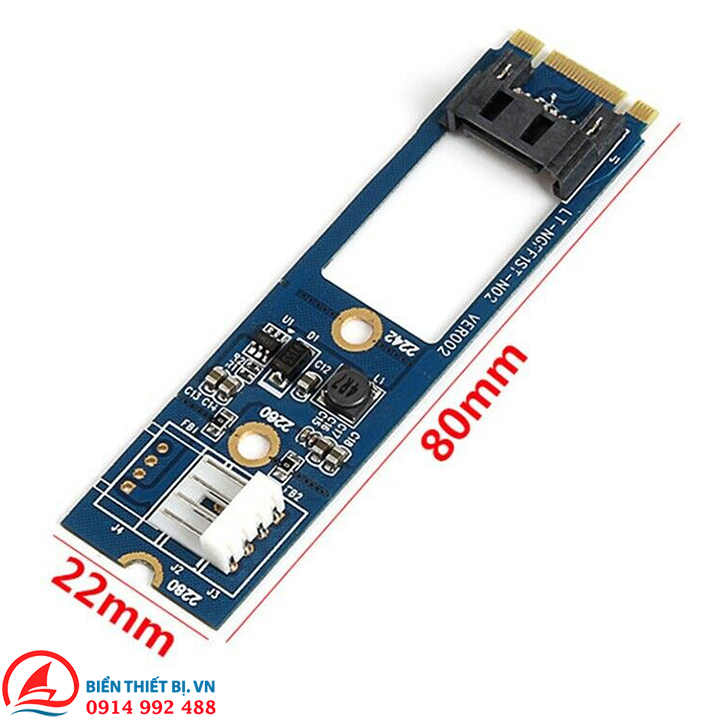 Adapter M.2 NGFF to SATA 7Pin tốc độ 6Gb cho ổ cứng HDD SSD SATA 3