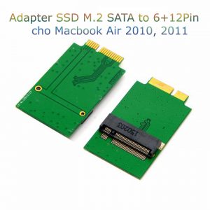 Adapter M.2 SATA SSD sang 6+12Pin SSD Macbook Air 2010, 2011