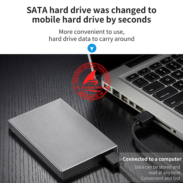 Box HDD SSD 2.5 SATA Type-C Vỏ nhôm