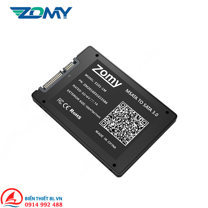 Box chuyển SSD M.2 SATA sang SATA 2.5 hiệu Zomy cho máy PC Laptop