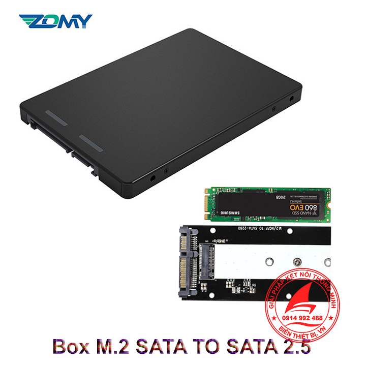 Box SSD M.2 SATA to SATA 2.5 vỏ nhôm