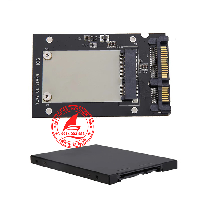 Box SSD mSATA to SATA 2.5 vỏ nhôm