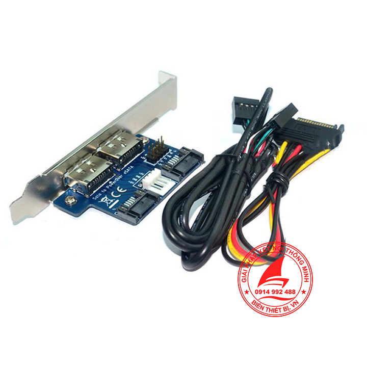 Adapter chuyển SATA ra 2 Power eSATA hỗ trợ nguồn 5V 12V cho PC