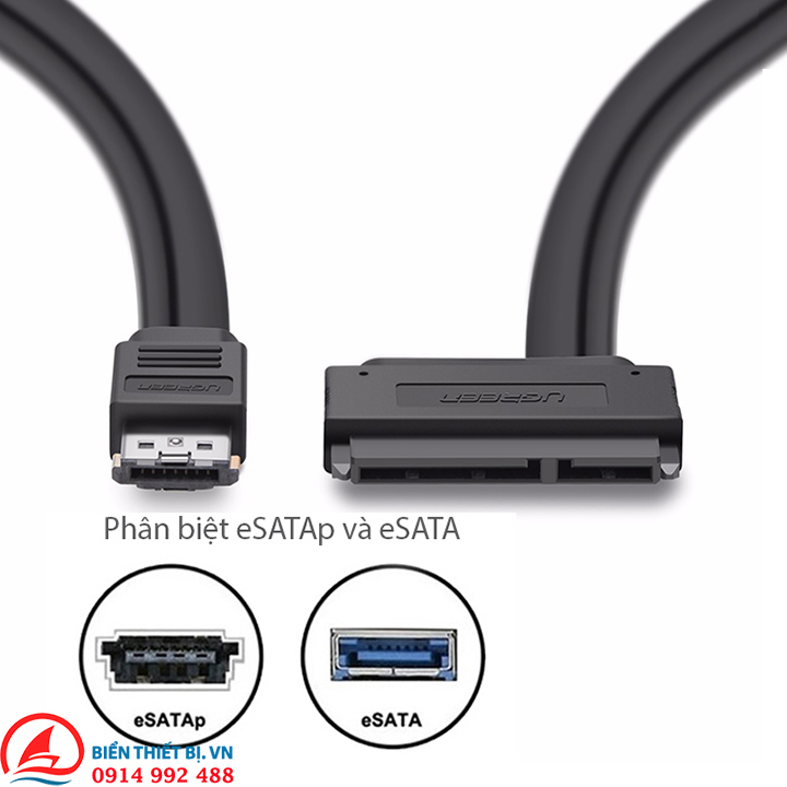 Cáp eSATA combo to SATA 2.5 HDD SSD kết nối ổ cứng với Laptop, PC