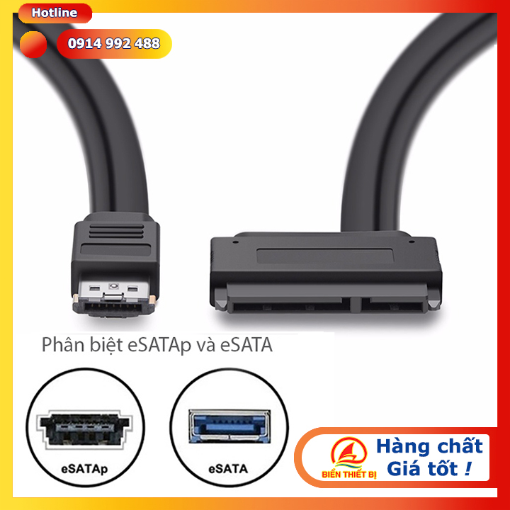 Cáp eSATA combo to SATA 2.5 cho PC Laptop kết nối ổ cứng HDD SDD