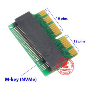 Adapter SSD M.2 PCIe sang SSD 12+16pin cho Macbook