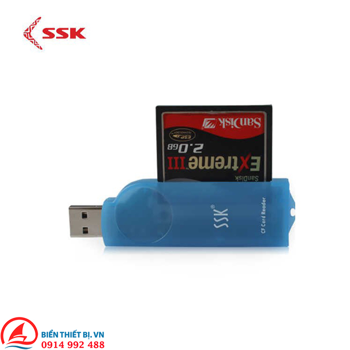 Đầu đọc thẻ nhớ CF USB 2.0 SSK SCRS028 Đọc thẻ nhớ CompactFlash máy ảnh máy quay phim