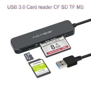 Đầu đọc thẻ nhớ USB 3.0 đọc thẻ SD MicroSD TF CF MS Acasis IS-015