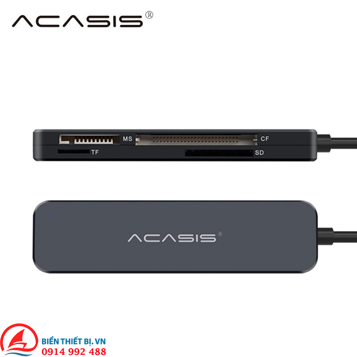 Acasis IS-015 Đầu đọc thẻ nhớ USB 3.0 đọc thẻ SD MicroSD TF CF MS