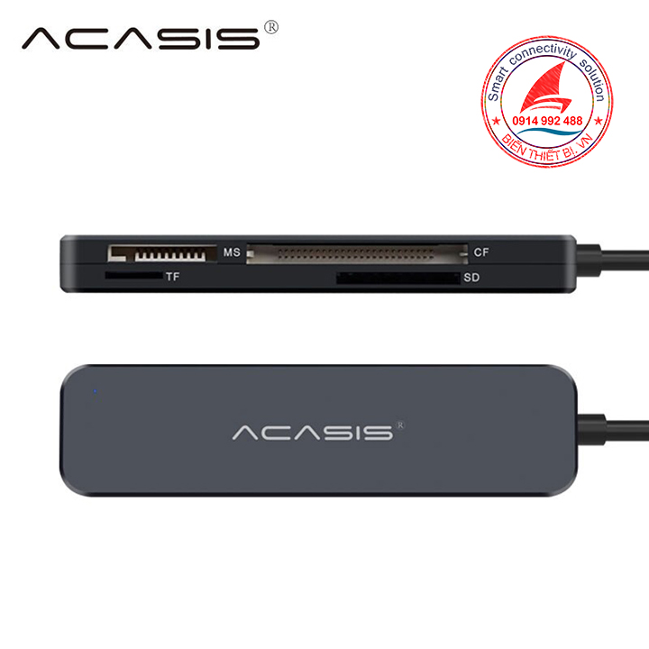 Acasis IS-015 Đầu đọc thẻ nhớ USB 3.0 đọc thẻ SD MicroSD TF CF MS