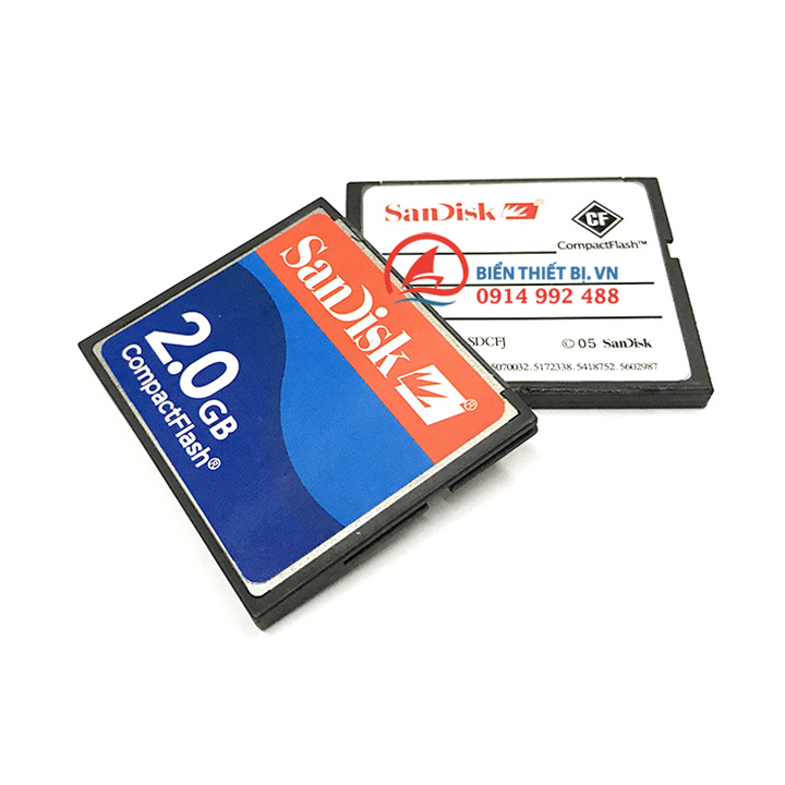 Thẻ nhớ CF 2GB Sandisk Compact Flash memory card dùng cho máy CNC