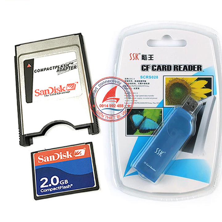 Đầu đọc thẻ USB 2.0 - Thẻ nhớ cho máy công nghiệp - Máy ảnh SRL kỹ thuật số