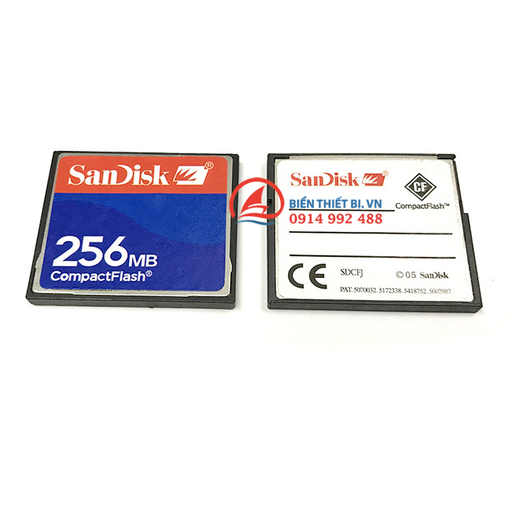 Thẻ nhớ Sandisk CompactFlash 256MB CF memory Card cho máy CNC