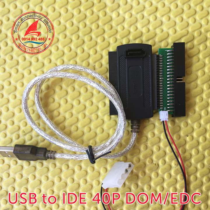 Đầu đọc thẻ USB 2.0 IDE/ATA 40pin Reader Hard Disk DOM EDC