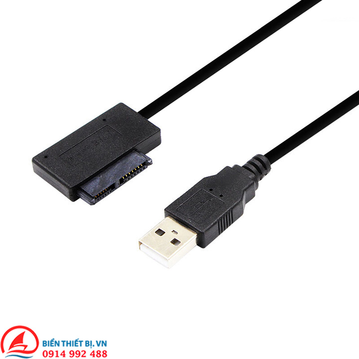 Cáp chuyển USB 2.0 sang DVD/CD Laptop Slimline SATA 13pin (7 + 6pin))