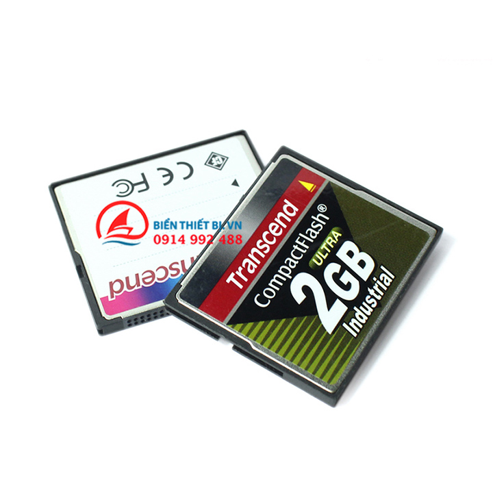 Thẻ nhớ CF 2GB Transcend industrial CompactFlash cho máy CNC, thiết bị PLC
