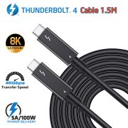 Cáp Thunderbolt 4 dài 1.5M tốc độ 40GB xuất hình ảnh 8K sạc 100W