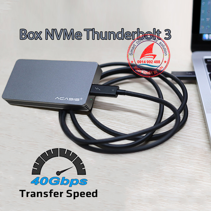 Cáp Thunderbolt 4 hỗ trợ 8K 4K@60Hz tốc độ 40GB sạc 5A/100W - Cáp dài 2M