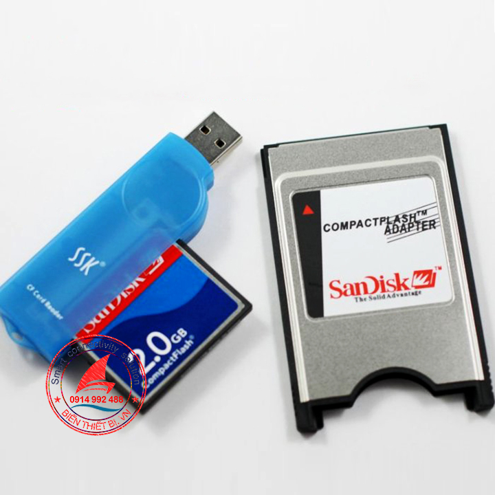 Card CF CompactFlash adapter reader CNC Fanuc, Mitsubishi, Siemens