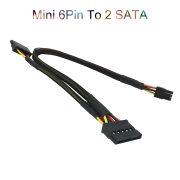 Dây nguồn Mini 6Pin ra 2 SATA HDD SSD máy tính Dell 3650 3653 3655 3250 3252 3268 3660 3667 3668 3670