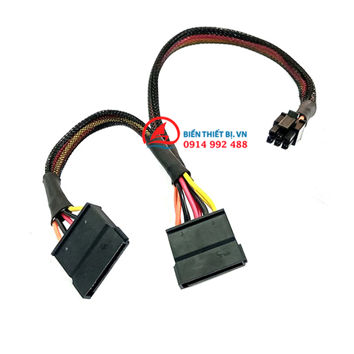 Mini 6Pin to 2 SATA 15Pin Power Splitter Cable Dell Vostro 3650 3655 3252 V3668